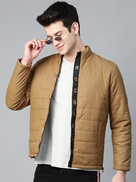 

HERE&NOW Men Khaki Solid Padded Jacket