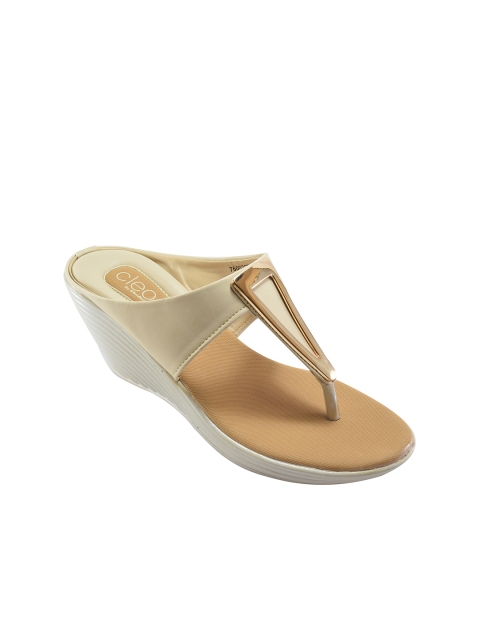 

Khadims Women Beige Embellished Wedges