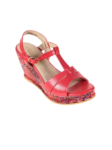 

Khadims Women Red Solid Peep Toes