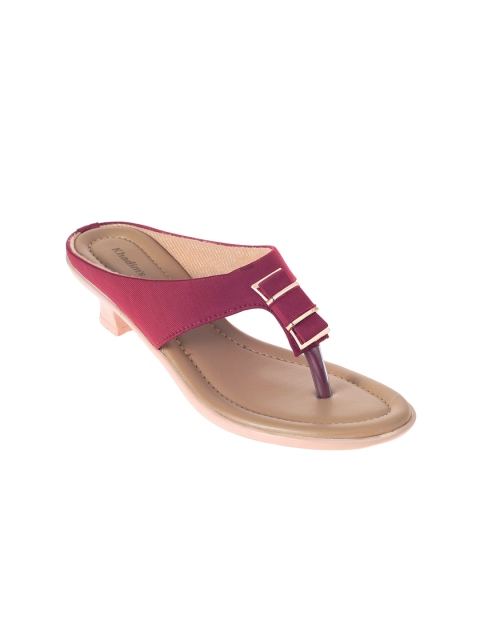 

Khadims Women Red Embellished Block Heels