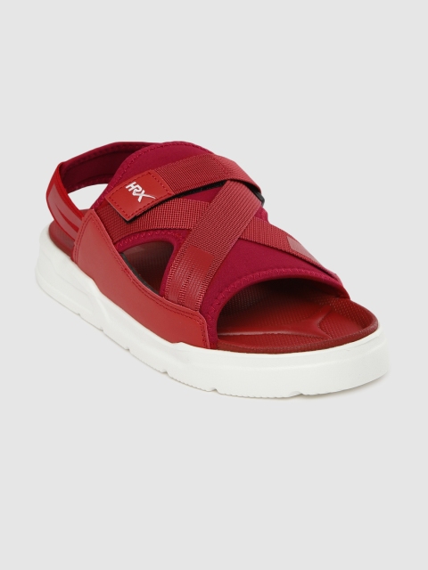

HRX by Hrithik Roshan Men Red Hook & Loop Athleisure Sandal
