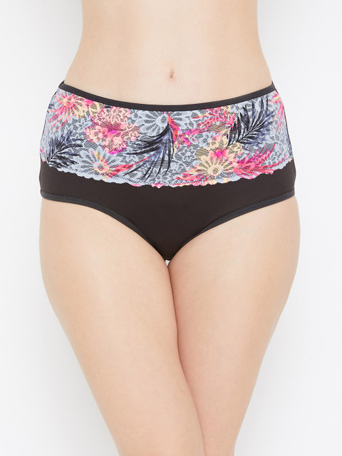 

Clovia Women Black Solid Hipster Briefs PN3305Z13S