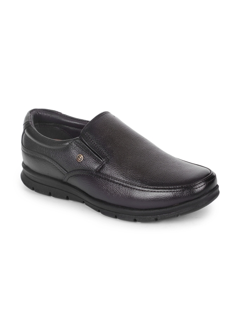 

Liberty Men Coffee Brown Solid Leather Formal Slip-On Shoes