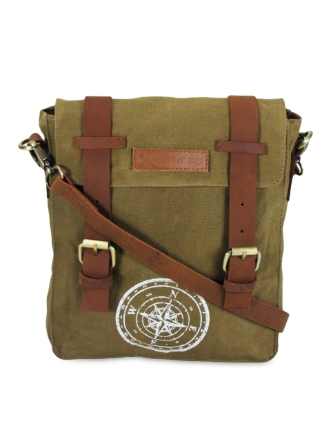 

The House Of Tara Unisex Khaki Messenger Bag