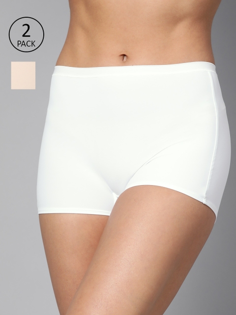 

Marks & Spencer Women Pack of 2 Solid Light Control Tummy Shapers, White