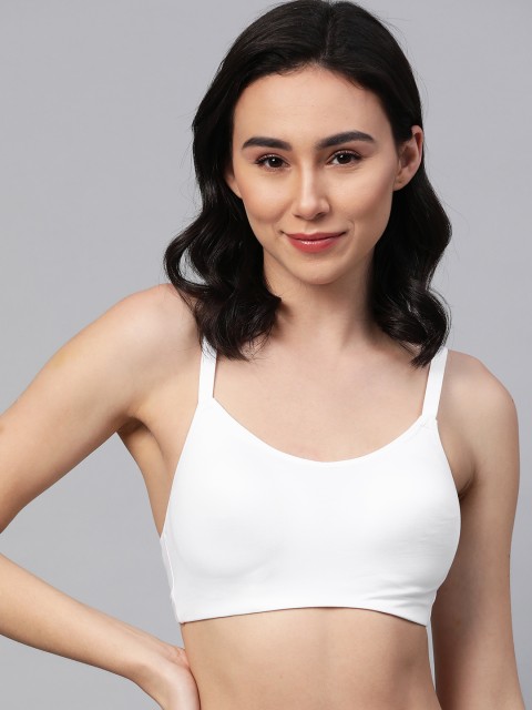

Marks & Spencer White Solid Non-Wired Lightly Padded Camisole Bra T333083
