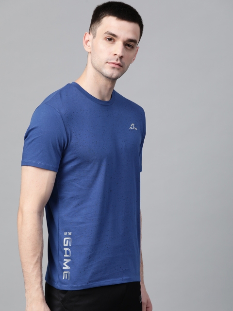 

Alcis Men Blue & Black Printed Round Neck T-shirt