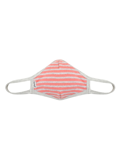

Pluchi Women Grey & Pink Striped 2-Ply Reusable Cloth Masks