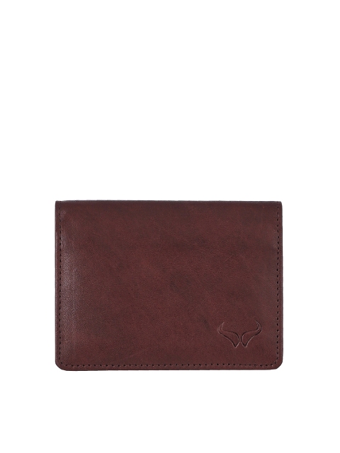 

Bern Men Brown Solid Leather Card Holder