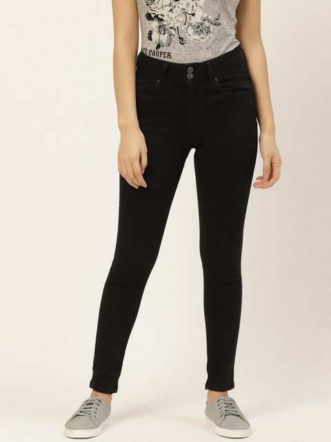 

Lee Cooper Women Black Super Skinny Fit High-Rise Stretchable Jeans
