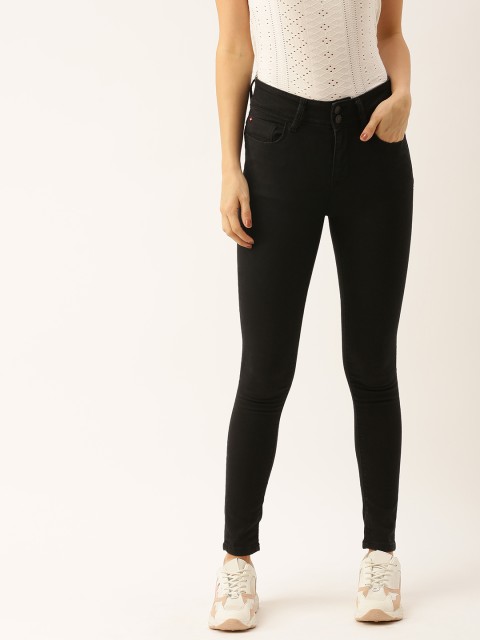 

Lee Cooper Women Black Skinny Fit High-Rise Clean Look Stretchable Jeans