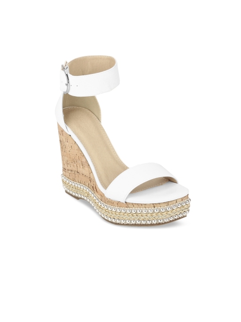 

Truffle Collection Women White Solid Wedges