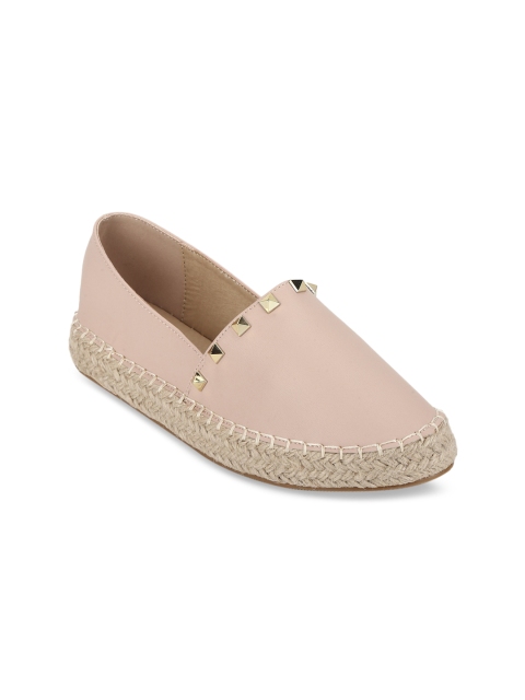 

Truffle Collection Women Nude-Coloured Slip-On Espadrille Sneakers