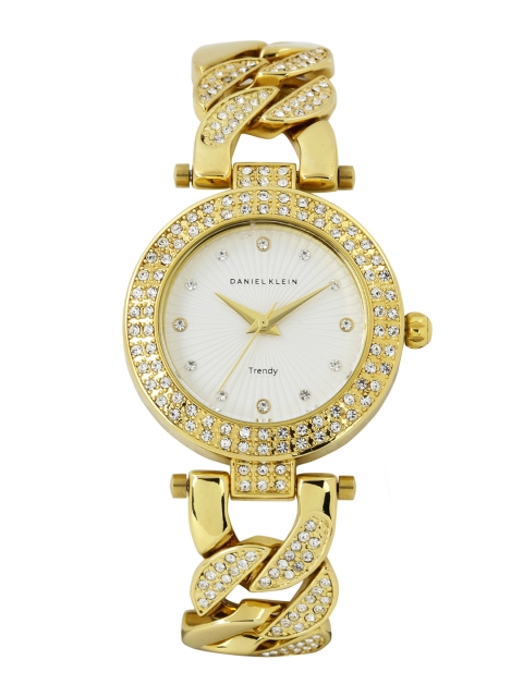 

Daniel Klein Trendy Women Silver-Toned Dial Watch DK10700-1