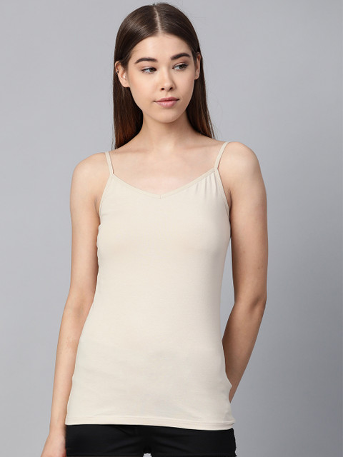 

Marks & Spencer Women Beige Solid Camisole