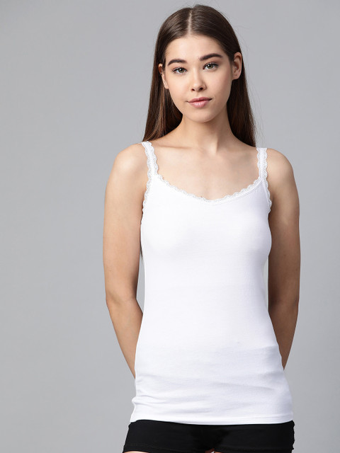 

Marks & Spencer Women White Solid Camisole