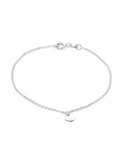 

Carlton London 925 Sterling Silver-Pink Rhodium-Plated Heart Shaped Beaded Bracelet