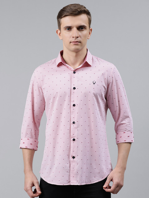 

Allen Solly Sport Men Pink Slim Fit Self Design Casual Shirt