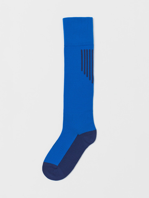 

H&M Boys Blue & Black Colorblocked Football socks