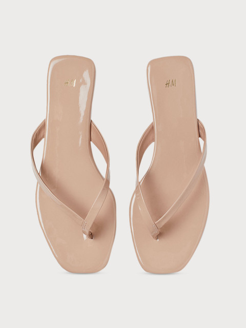 

H&M Women Beige Flip-flops