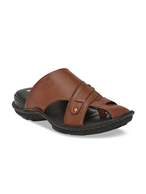

Hitz Men Brown Leather Sandals