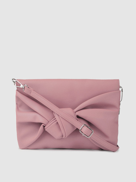 

RHHENSO Women Pink Solid Solid Bow Detail Envelope Clutch