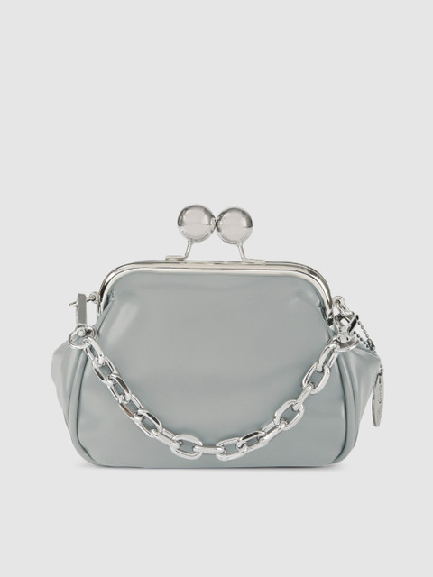 

RHHENSO Grey Solid Clutch