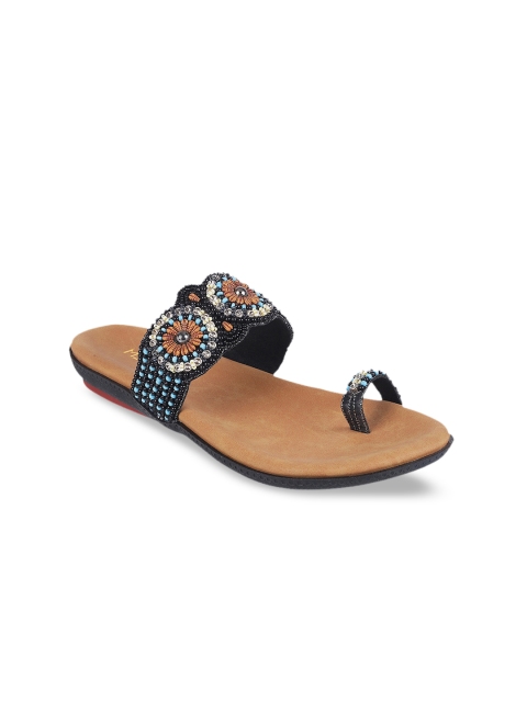 

Metro Women Black Embellished Comfort Heels