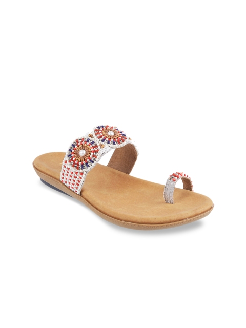 

Metro Women Beige & White Embellished Wedge Heels