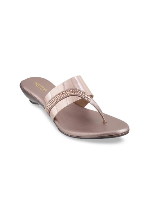 

Metro Women Beige Embellished Heels