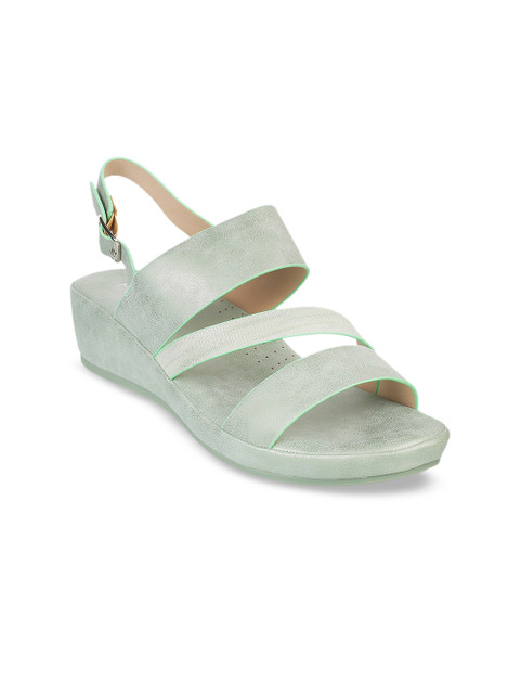 

Metro Women Green Solid Flatform Heels