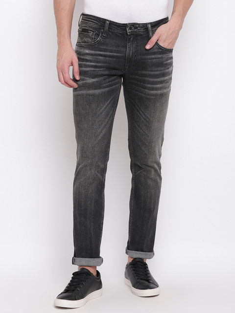 

Antony Morato Men Black Slim Fit Mid-Rise Clean Look Jeans
