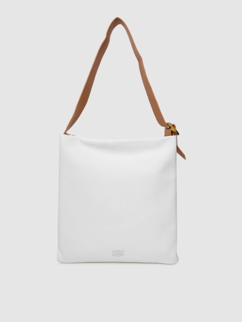 

MERAKI White Solid Sling Bag