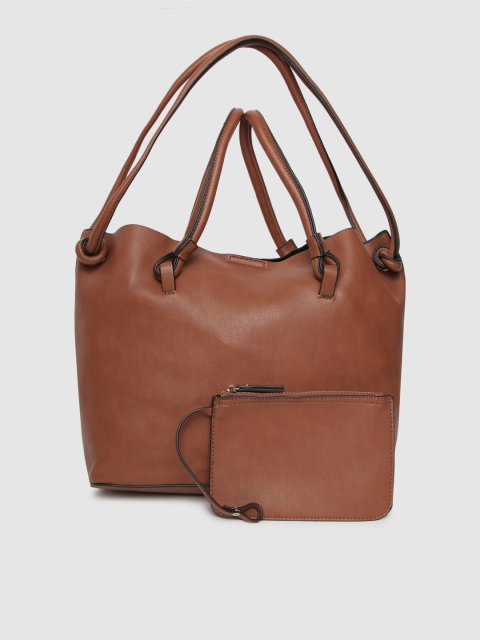 

MERAKI Tan-Brown Solid Shoulder Bag