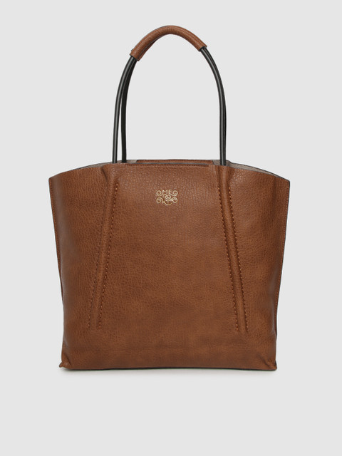 

MERAKI Tan-Brown Solid Shoulder Bag