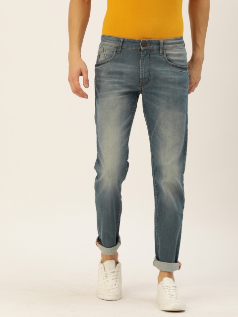 

John Players Men Blue Skinny Fit Low-Rise Clean Look Stretchable Jeans