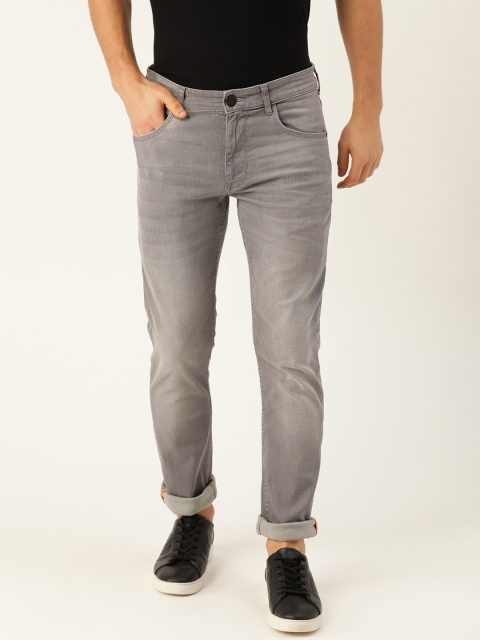 

John Players Men Grey Skinny Fit Low-Rise Clean Look Stretchable Jeans