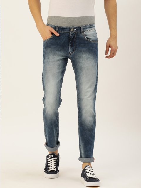 

John Players Men Blue Skinny Fit Low-Rise Clean Look Stretchable Jeans