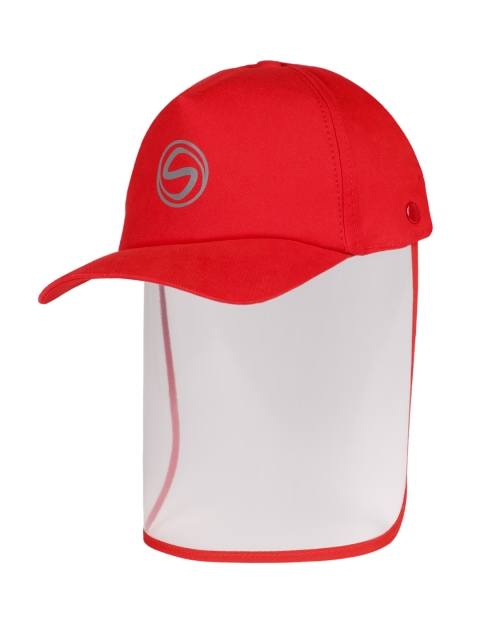 

Schoolay Unisex Kids Red Defenders Printed Baseball Cap