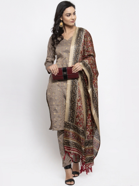 

Jompers Red & Black Printed Art Silk Dupatta