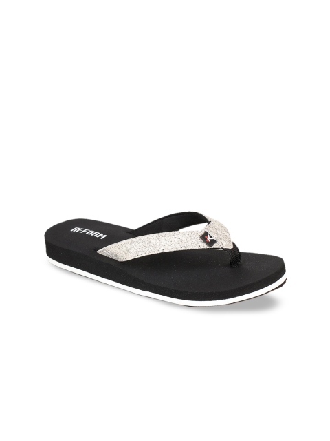 

REFOAM Women White Solid Thong Flip-Flops