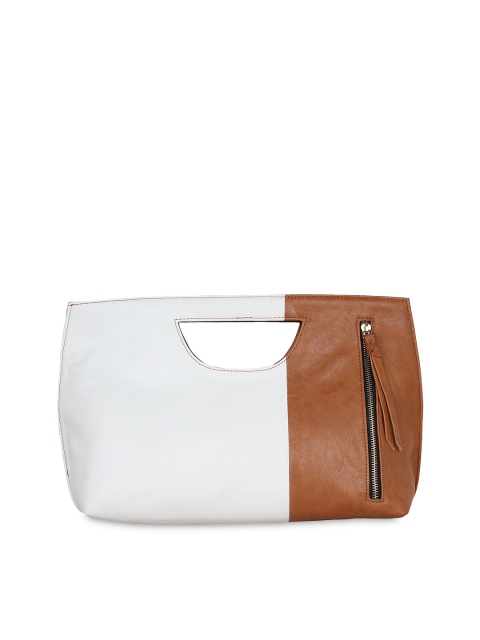 

Berrypeckers Tan Brown & White Handbag