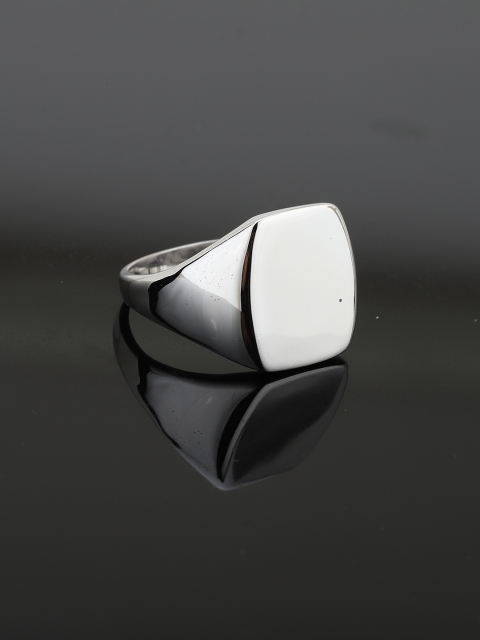 

Carlton London Men Silver-Toned Rhodium-Plated Finger Ring