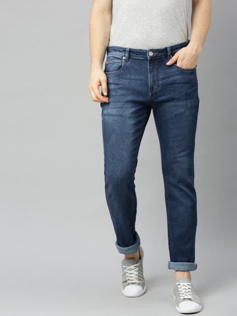 

French Connection Men Blue Slim Fit Mid-Rise Clean Look Stretchable Jeans