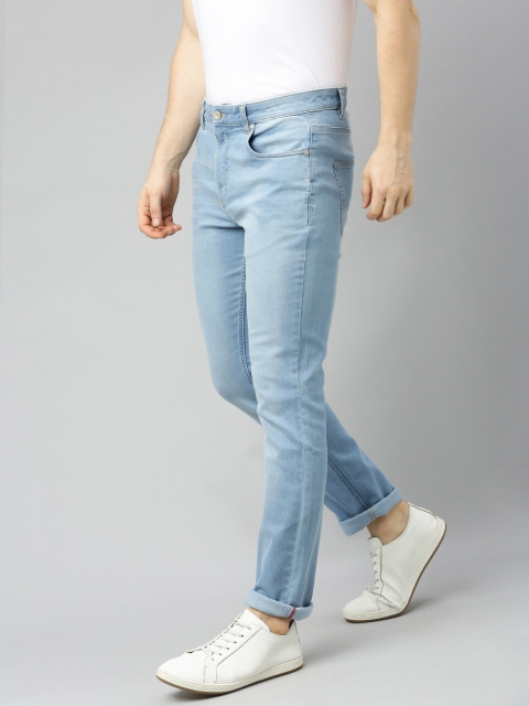 

French Connection Men Blue Slim Fit Mid-Rise Clean Look Stretchable Jeans