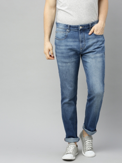 

French Connection Men Blue Slim Fit Mid-Rise Clean Look Stretchable Jeans