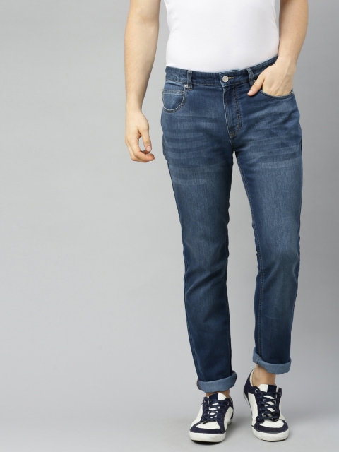 

French Connection Men Blue Slim Fit Mid-Rise Clean Look Stretchable Jeans