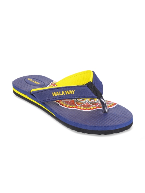 

WALKWAY Women Navy Blue Solid Thong Flip-Flops