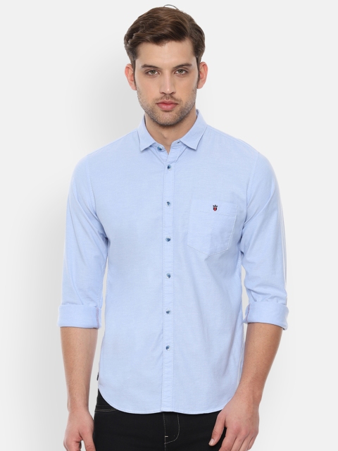 

Louis Philippe Jeans Men Blue Slim Fit Solid Casual Shirt