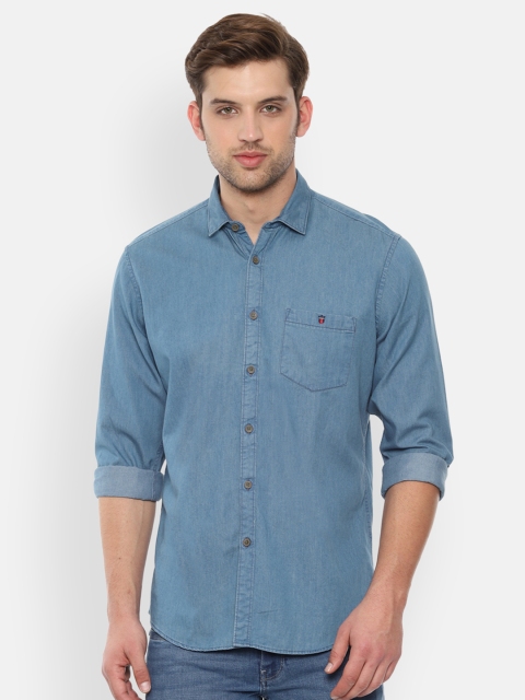 

Louis Philippe Jeans Men Blue Slim Fit Solid Casual Shirt